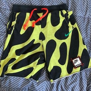 Nike Mens Black/Neon Volt NSW Shorts